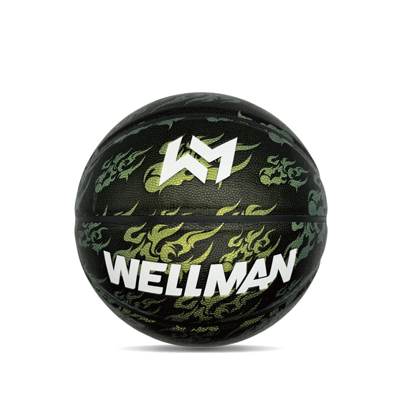 Higroscopicitate interioară/exterioară PU PU colorat minge de baschet sportiv imprimat